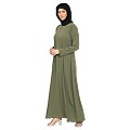 A-line inner abaya with a complementary Hijab-Jade Green A-line inner abaya with a complementary Hijab-Jade Green